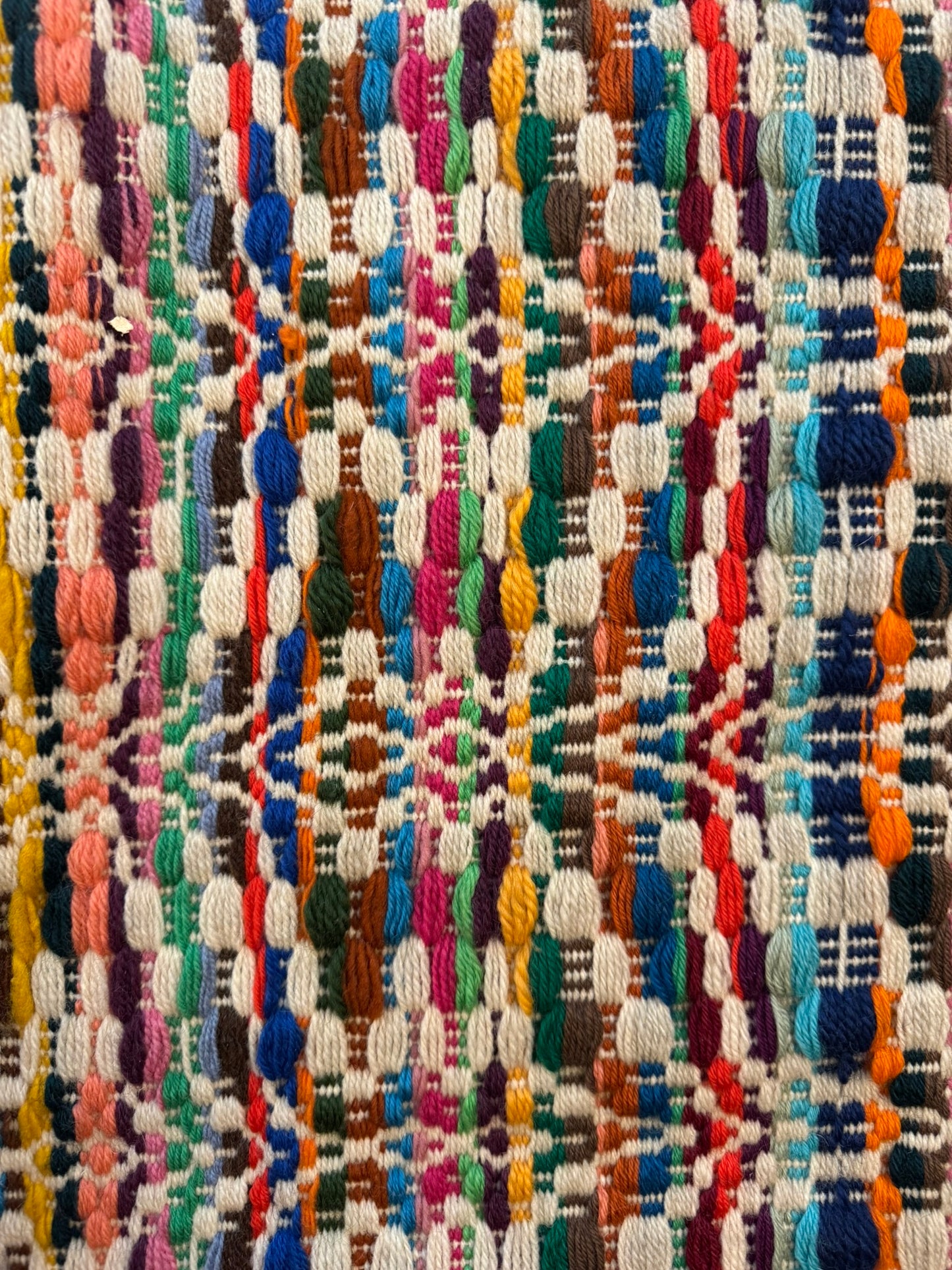 Vintage Wool Rug – Multicolour, Scandinavian Style, 1970s