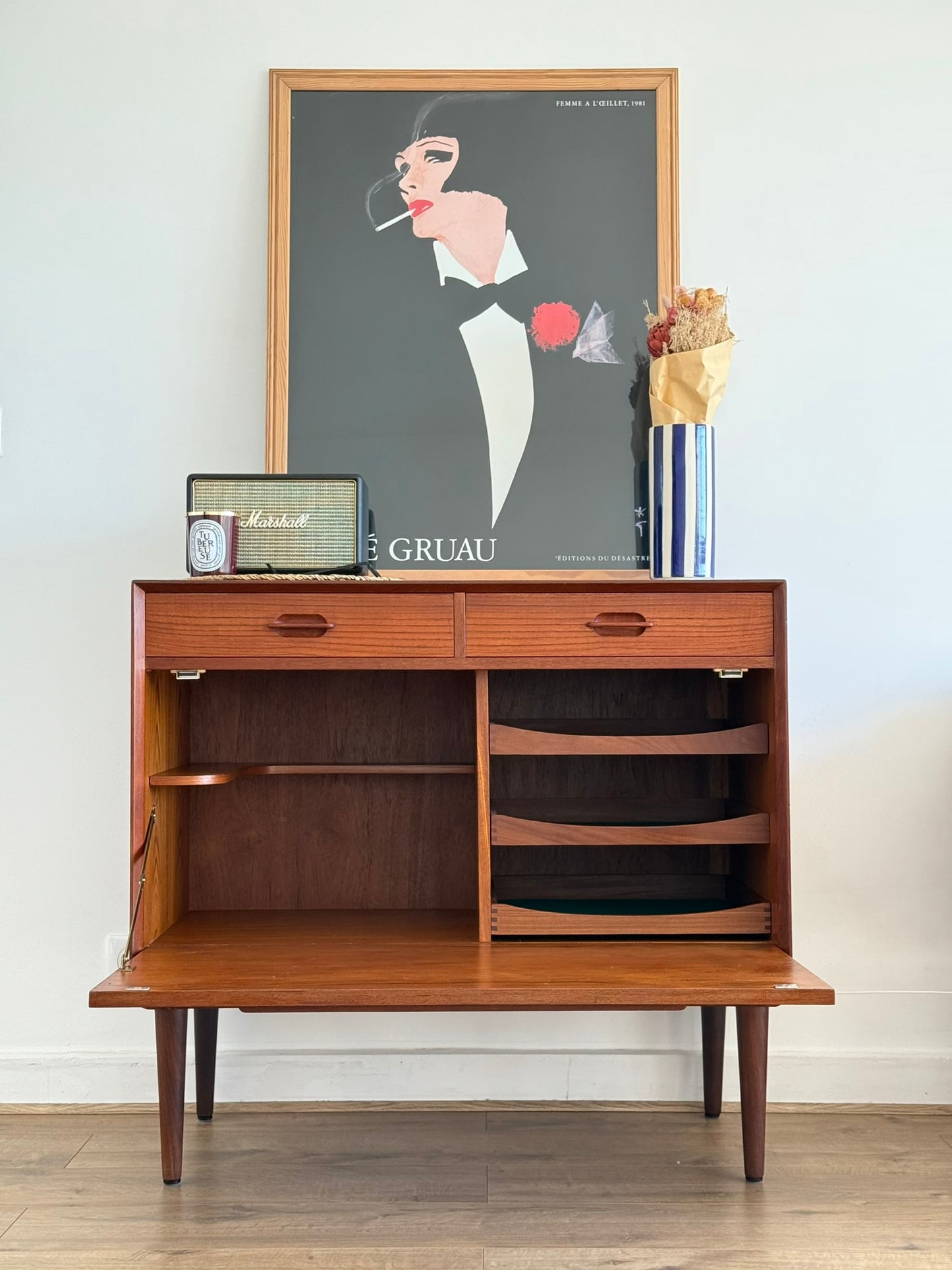 Bar Cabinet by Ejvind A. Johansson for Ivan Gern Møbelfabrik – Teak, Scandinavian Modern, 1960s