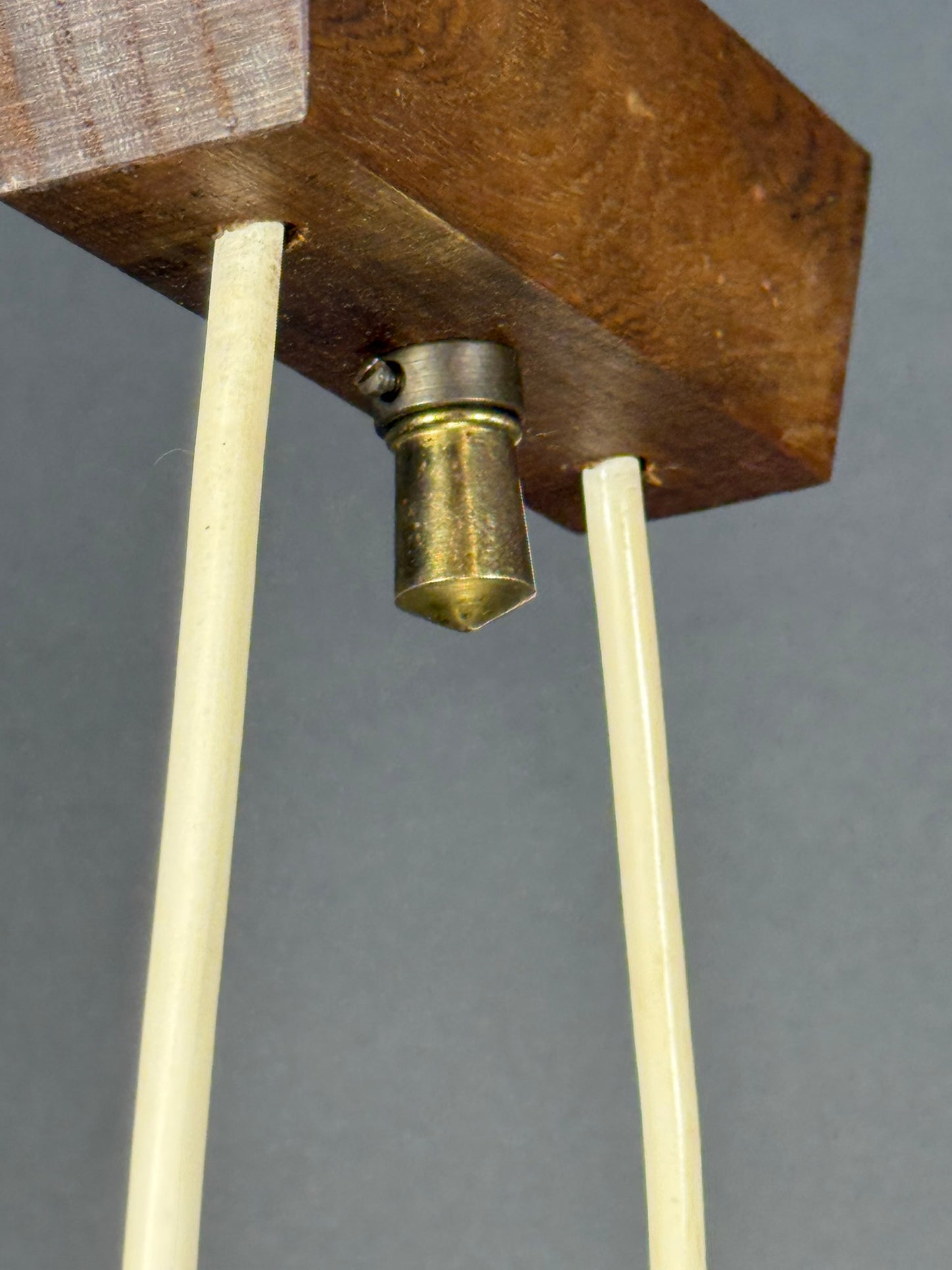 Scandinavian Chandelier in Solid Teak with Plexiglass Resin Shades – 1960s