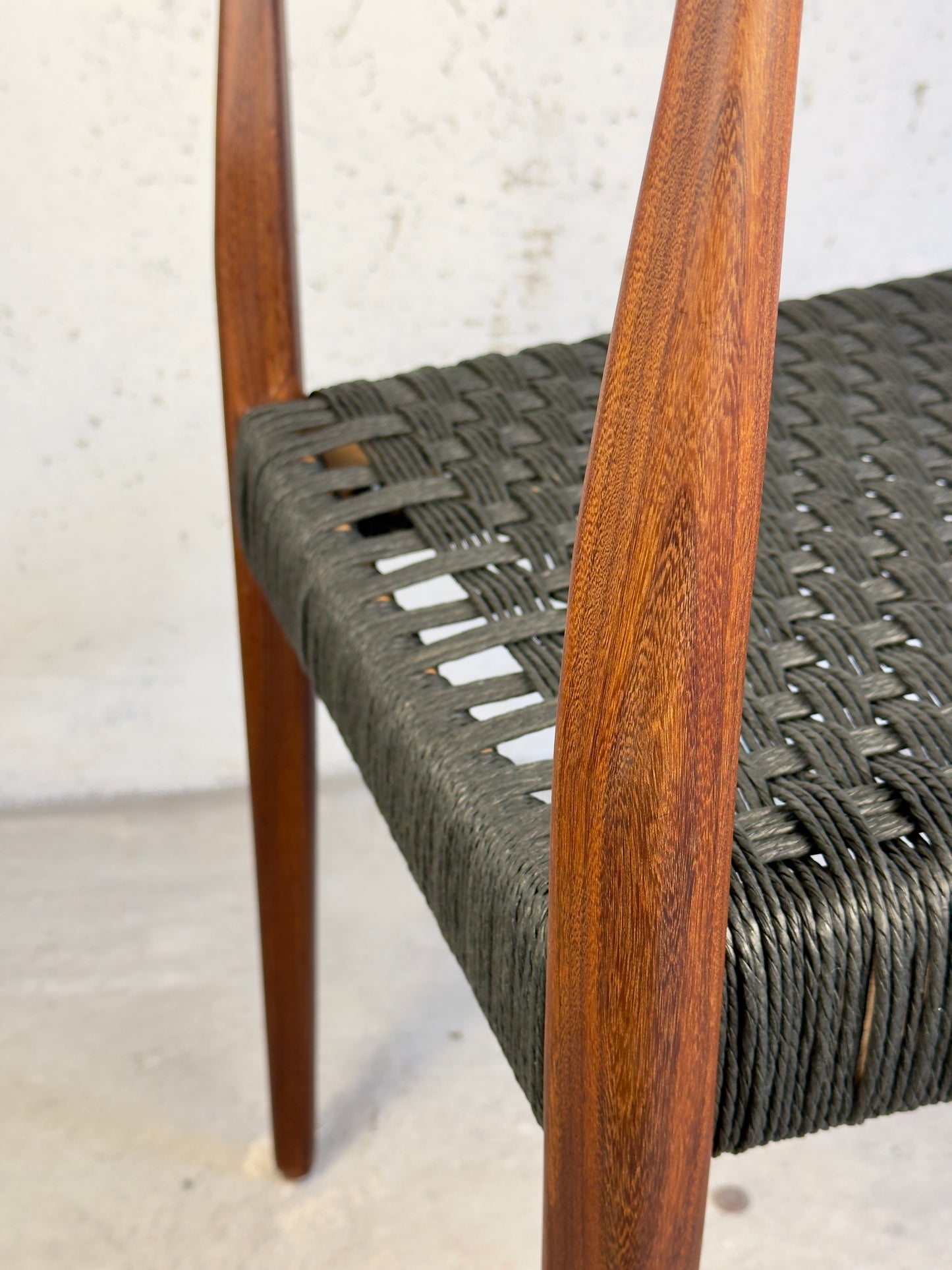 Dining Chair by Niels Otto Møller – Teak & Black Danish Cord, Denmark, 1960s