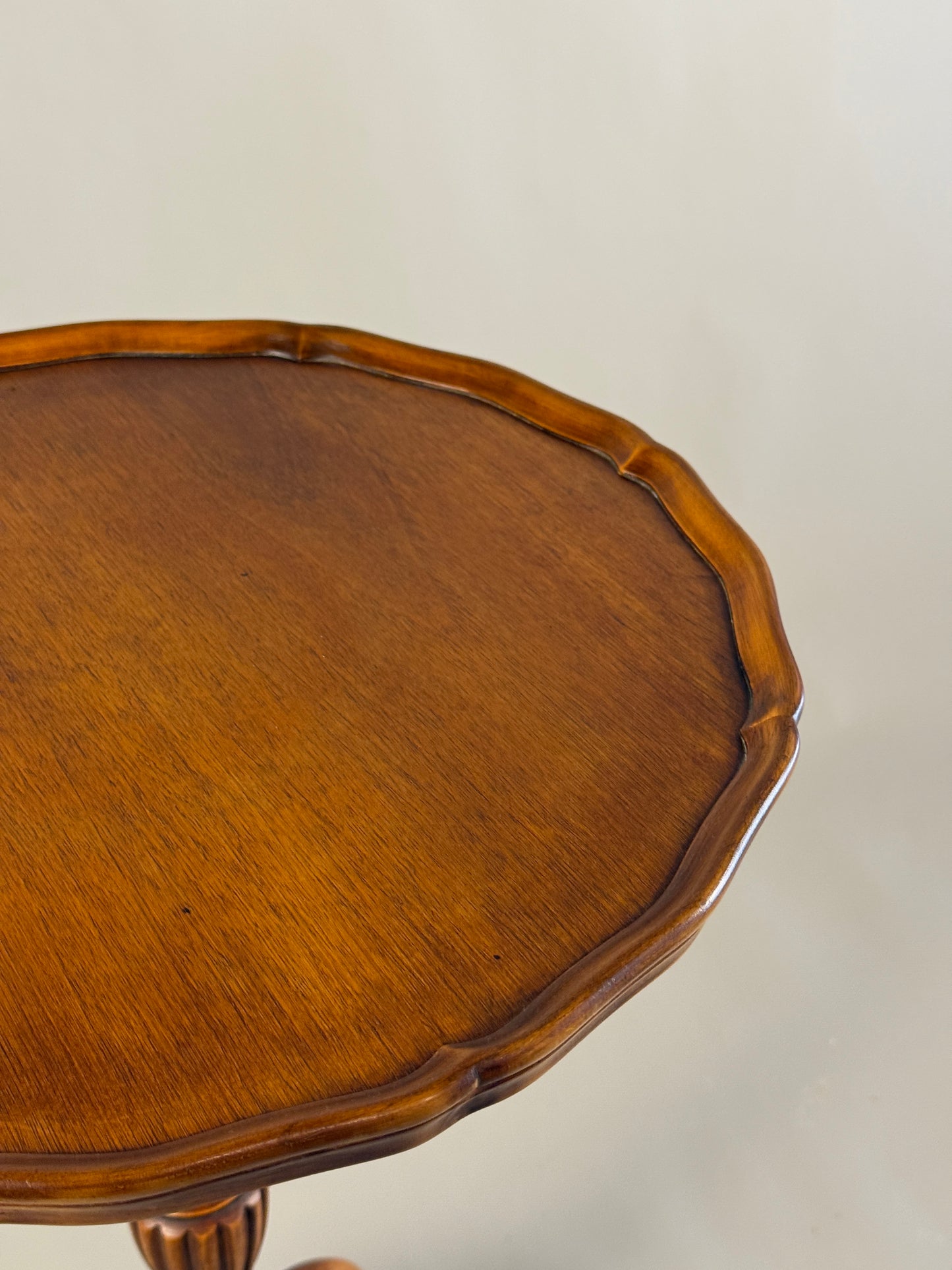 Vintage pedestal side table