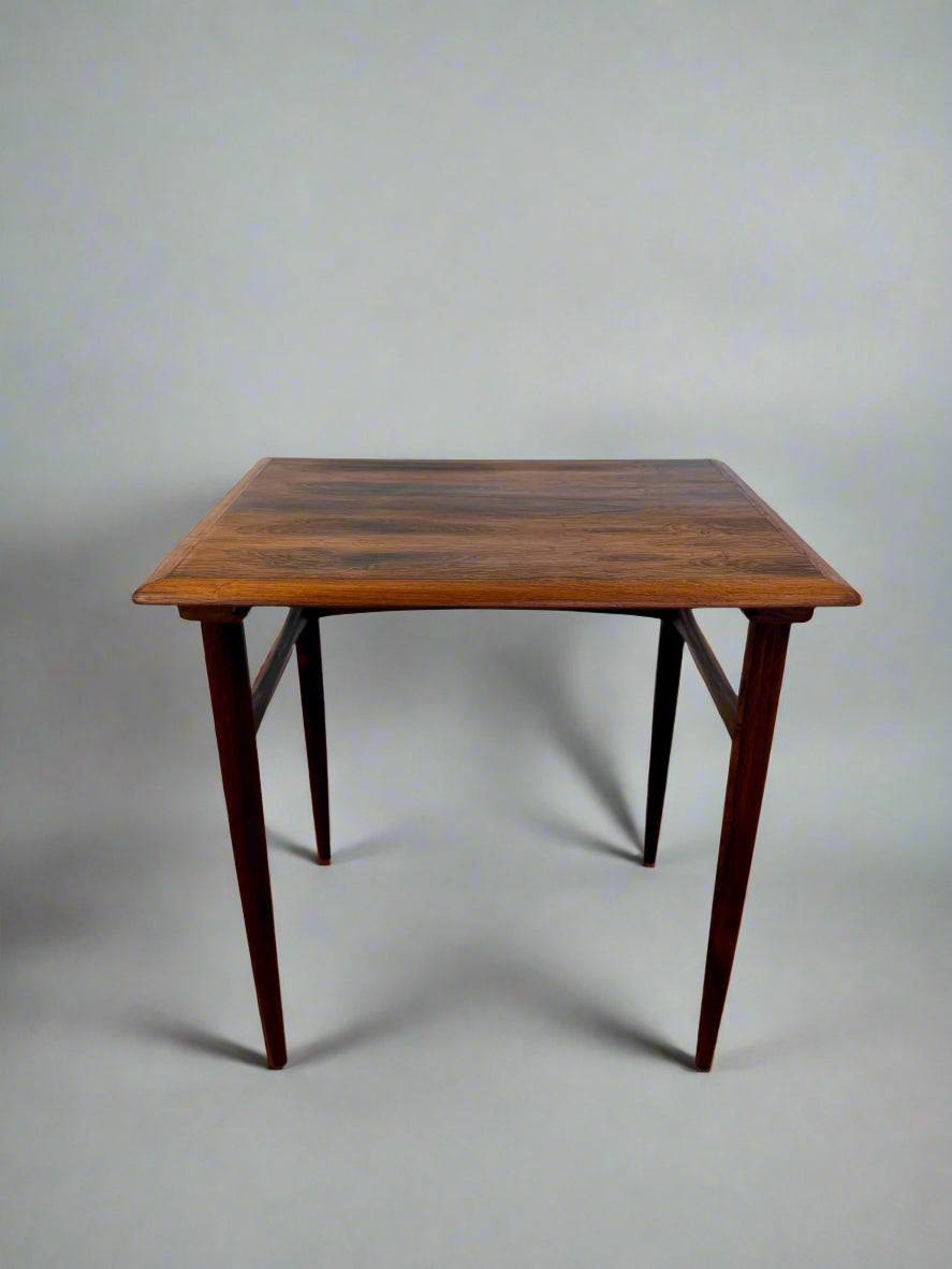 Scandinavian Rosewood Side Table – Denmark, 1960s–70s