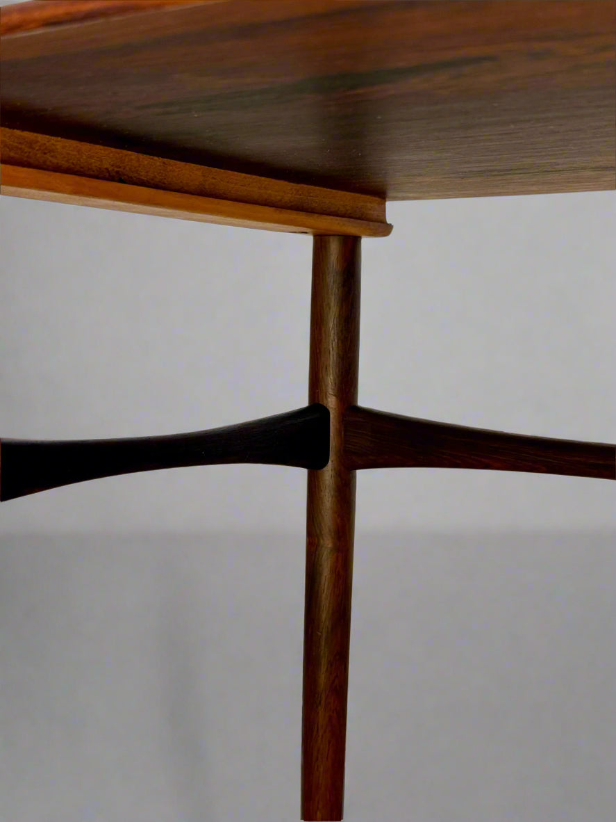 Scandinavian Rosewood Side Table – Denmark, 1960s–70s