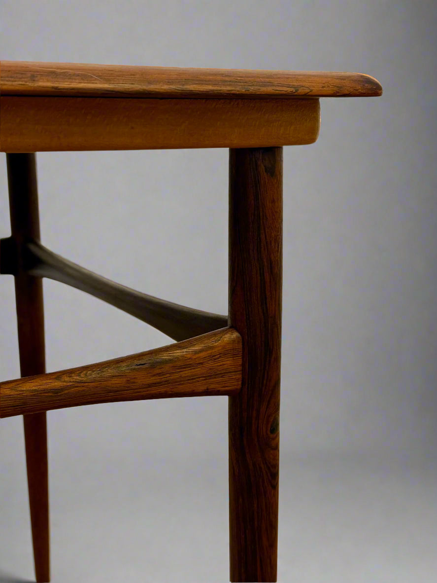 Scandinavian Rosewood Side Table – Denmark, 1960s–70s