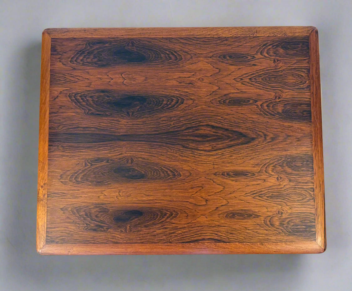 Scandinavian Rosewood Side Table – Denmark, 1960s–70s