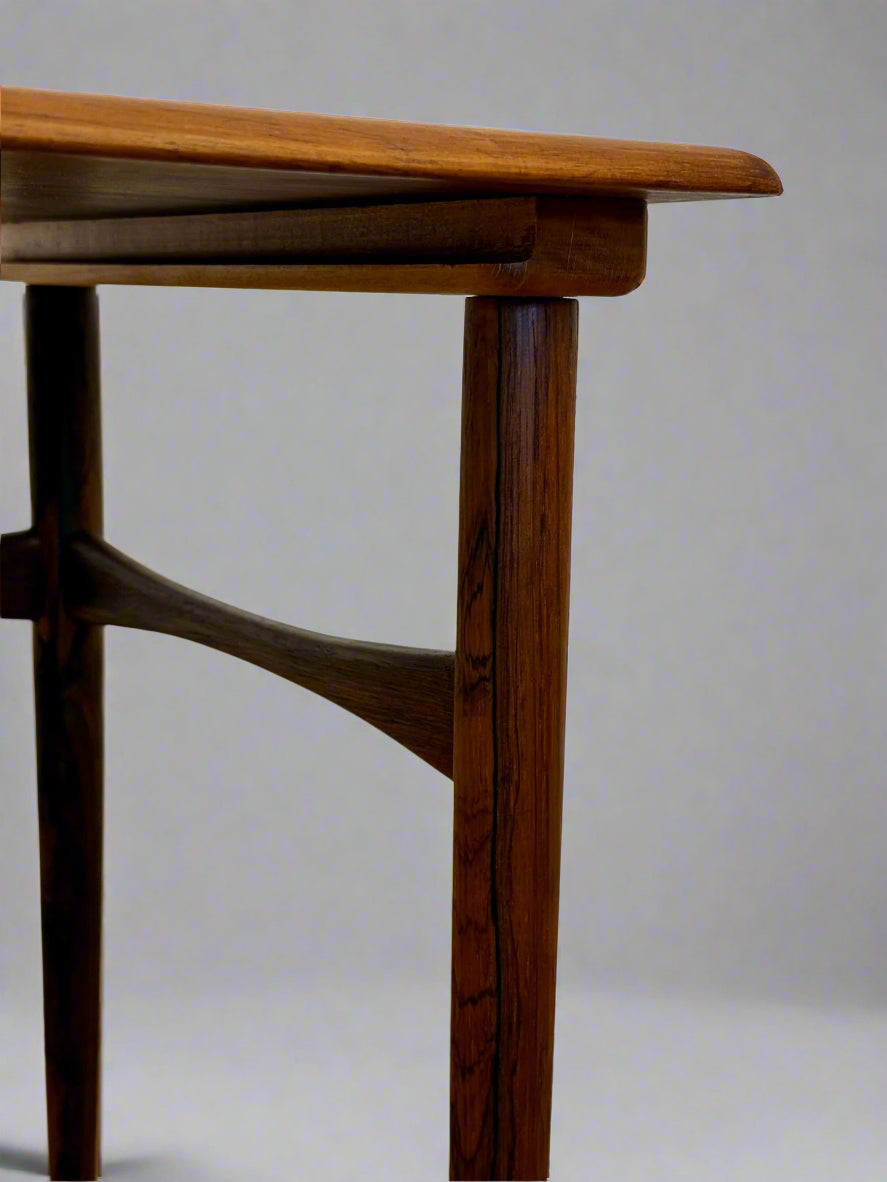 Scandinavian Rosewood Side Table – Denmark, 1960s–70s