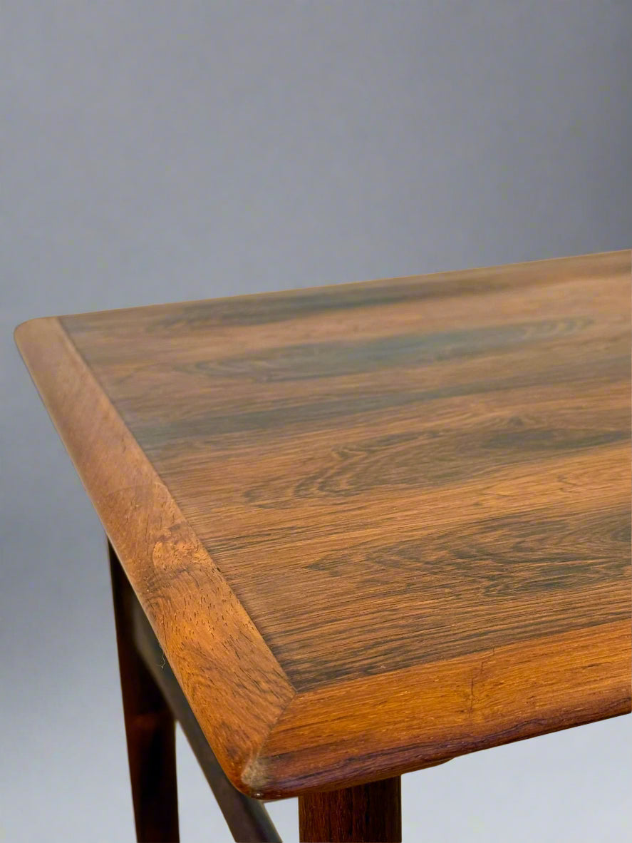 Scandinavian Rosewood Side Table – Denmark, 1960s–70s