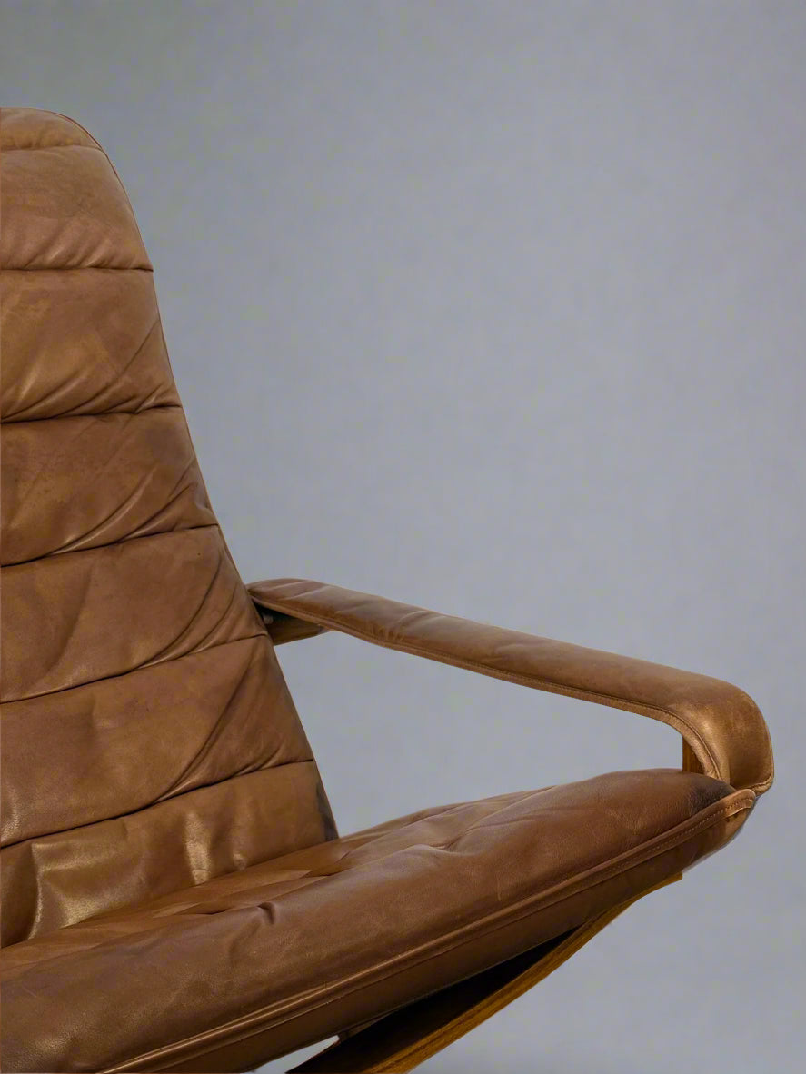 Vintage foldable lounge chair by Ingmar Relling for Westnofa