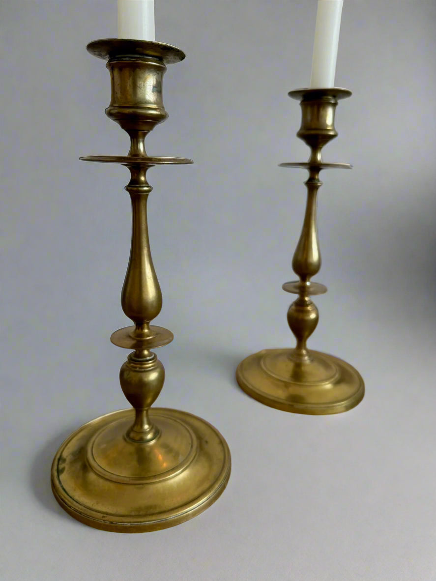 Pair of Vintage Brass Candlesticks