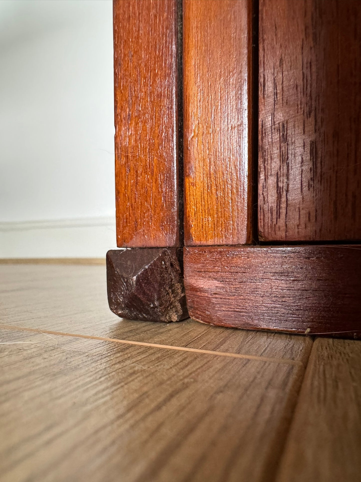 Vintage Teak Storage Cabinet – 4 Drawers, Scandinavian Style, 1960s