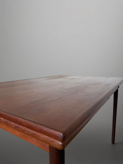Scandinavian mid-century extendable teak dining table