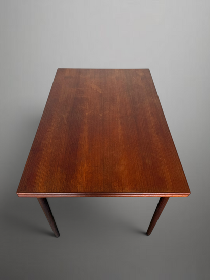 Scandinavian mid-century extendable teak dining table