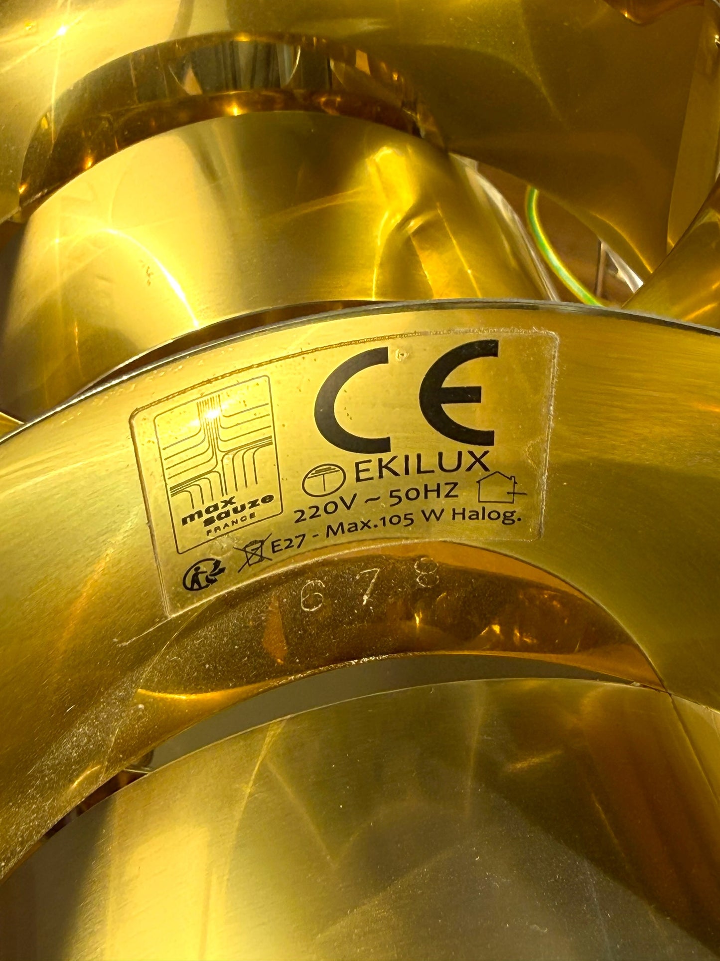 Pair of Atlas wall lights by Max Sauze, France