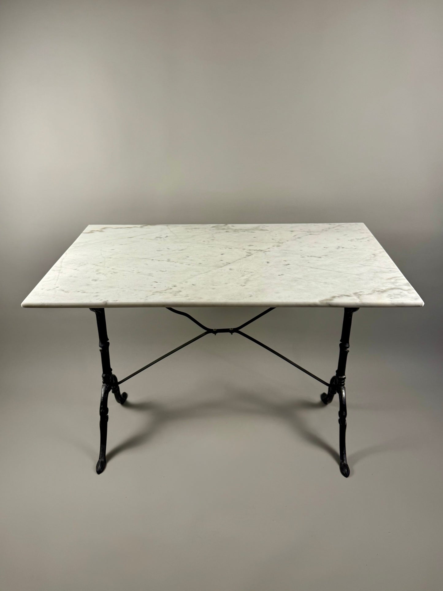 Bistro table with marble top