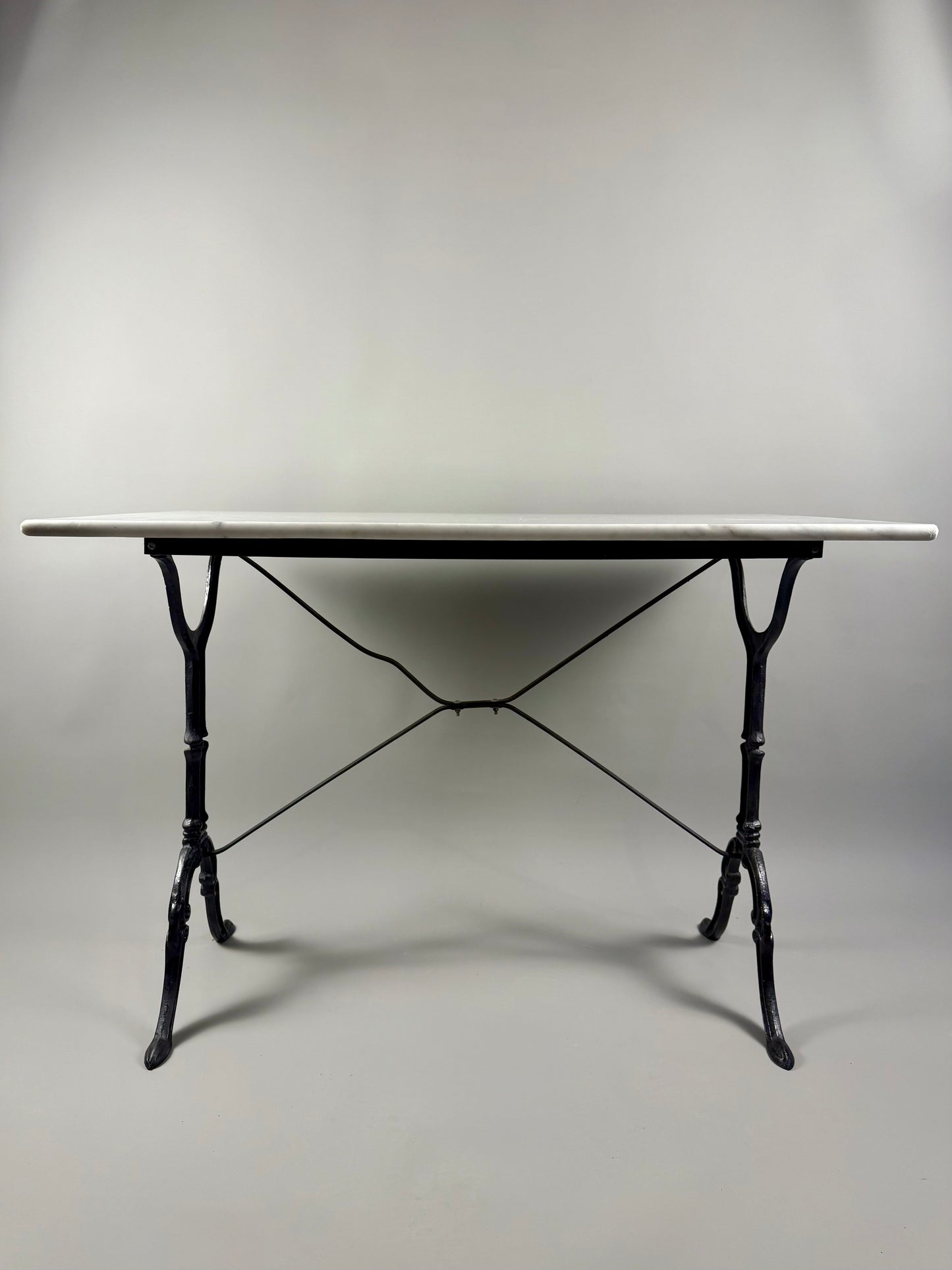 Bistro table with marble top