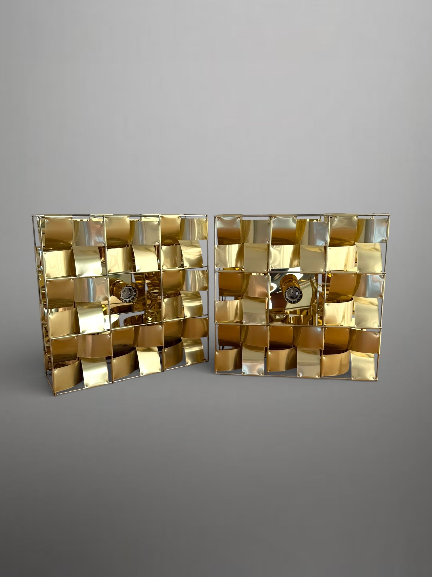 Pair of Atlas wall lights by Max Sauze, France