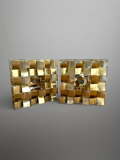 Pair of Atlas wall lights by Max Sauze, France