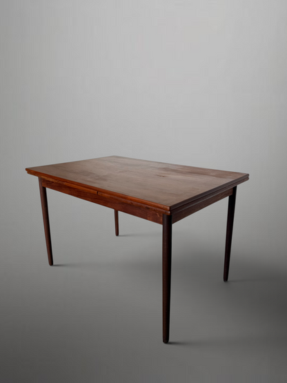 Scandinavian mid-century extendable teak dining table