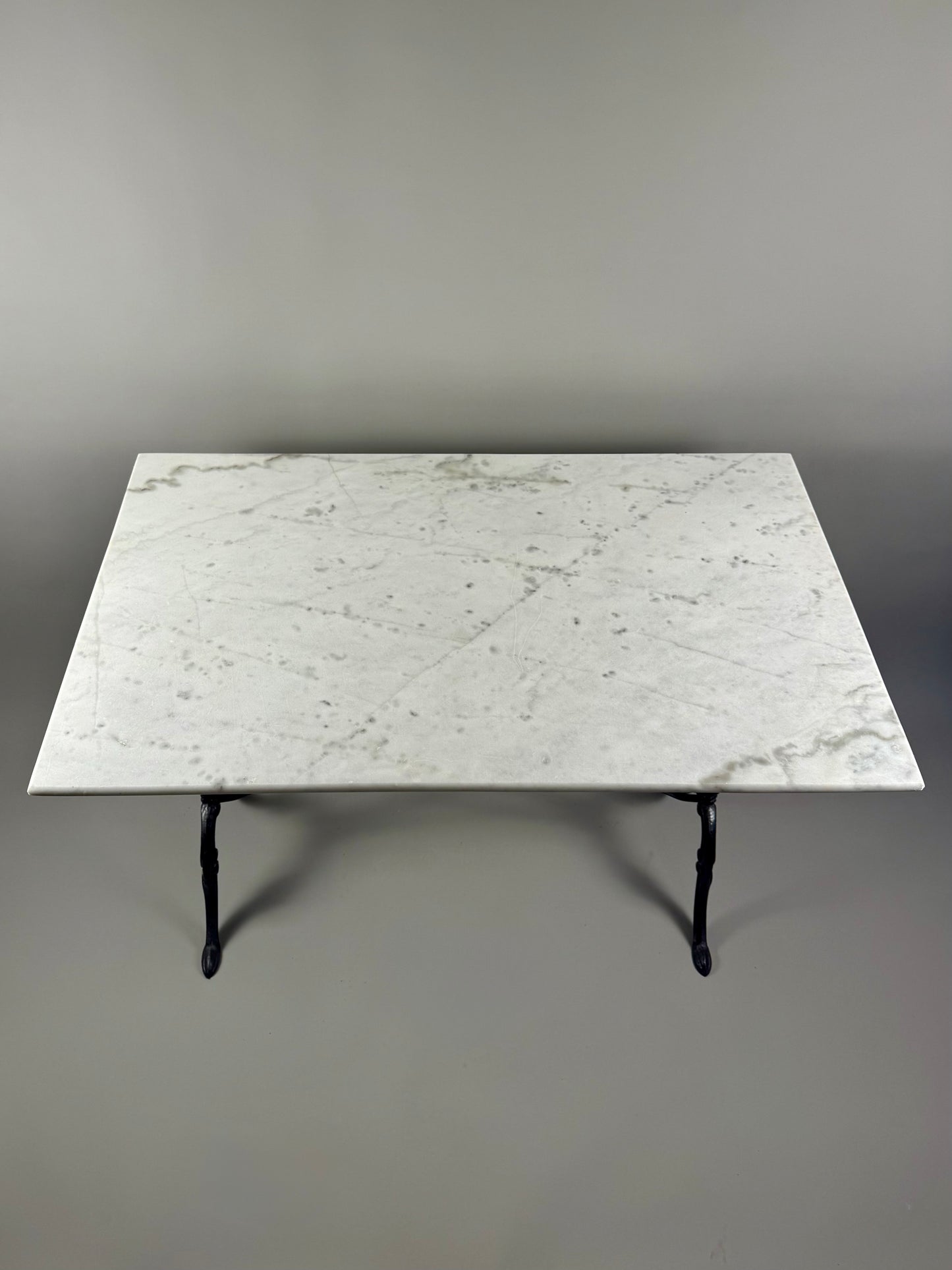 Bistro table with marble top
