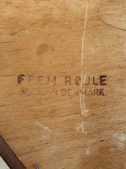 Set of 4 Scandinavian dining chairs by Hans Olsen for Frem Røjle, Denmark, 1960s