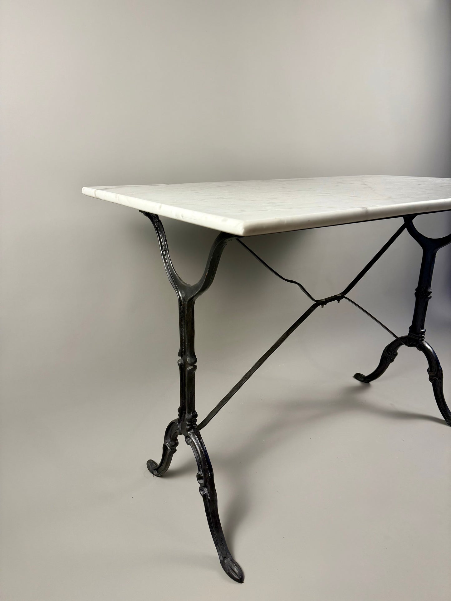Bistro table with marble top