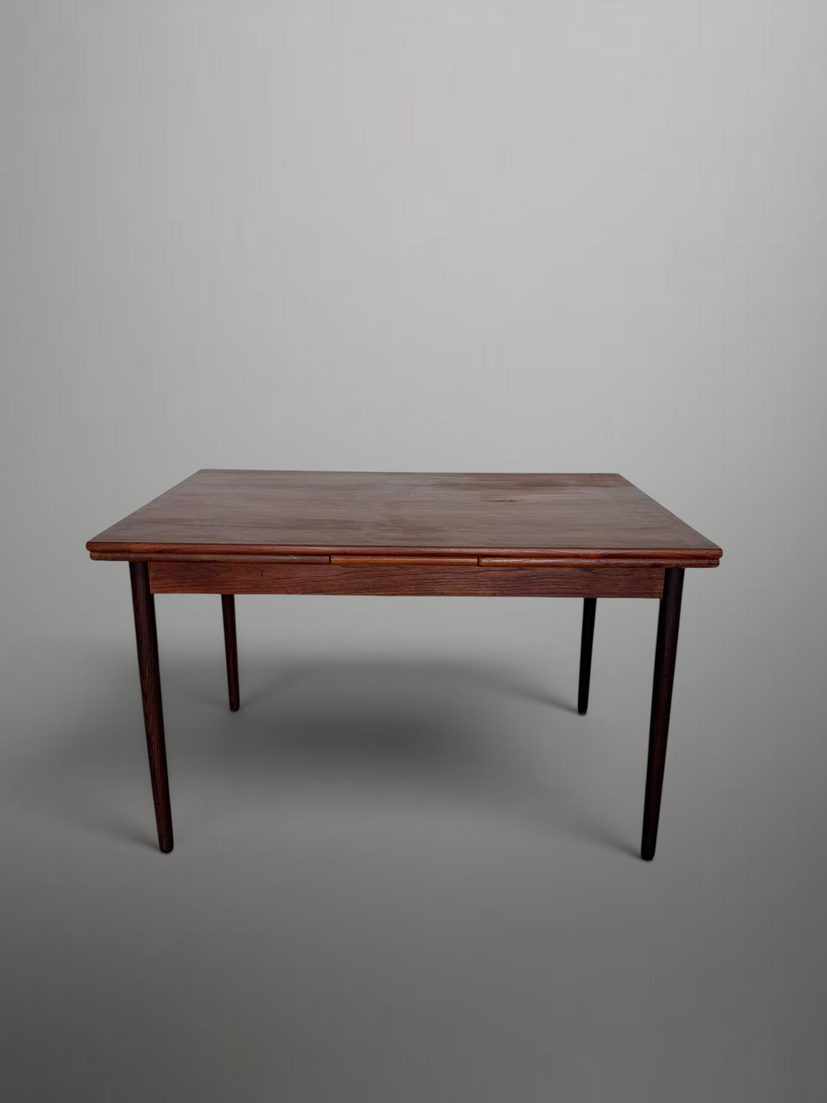 Scandinavian mid-century extendable teak dining table