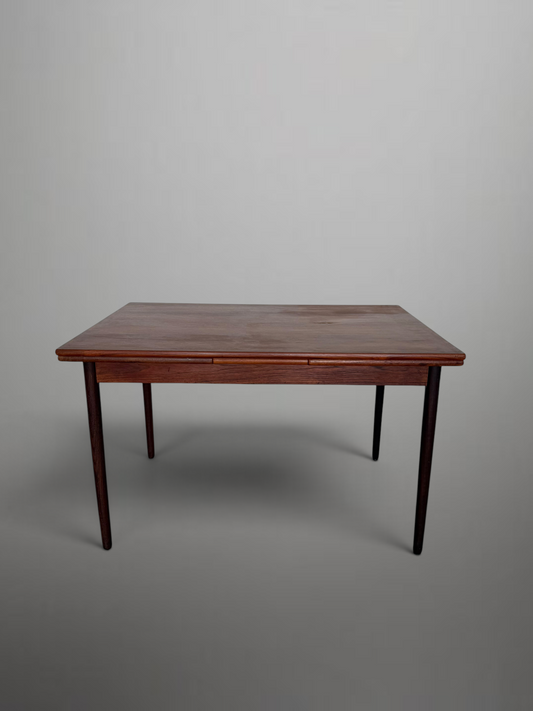 Scandinavian mid-century extendable teak dining table