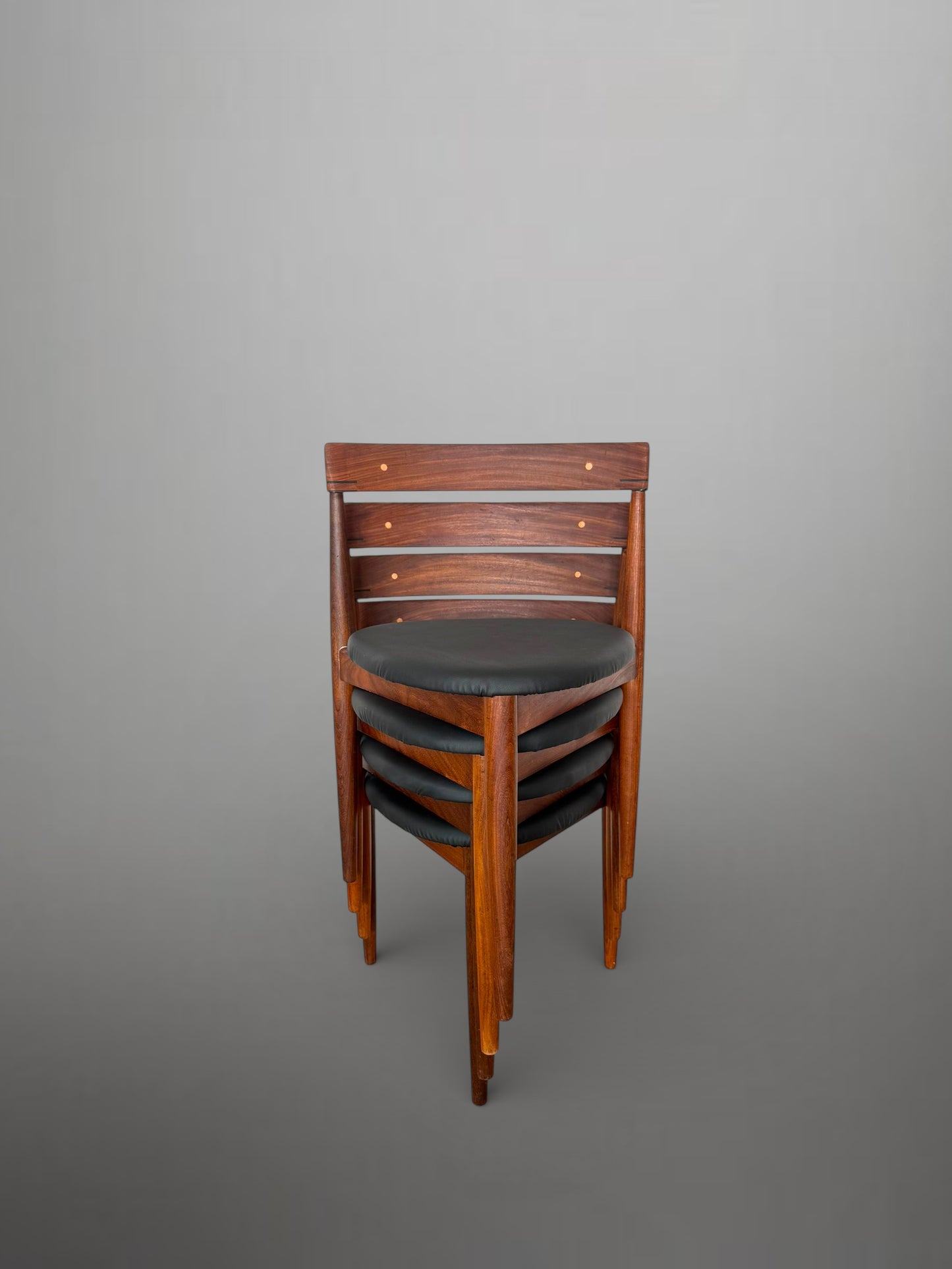 Set of 4 Scandinavian dining chairs by Hans Olsen for Frem Røjle, Denmark, 1960s