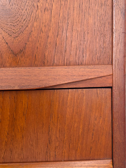 Scandinavian mid-century teak chest of drawers
