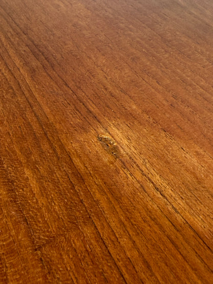 Scandinavian mid-century extendable teak dining table