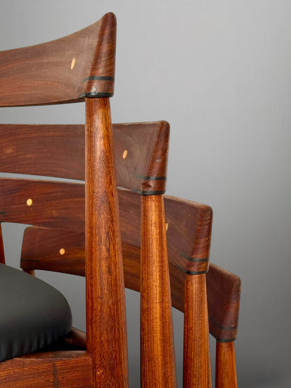 Set of 4 Scandinavian dining chairs by Hans Olsen for Frem Røjle, Denmark, 1960s