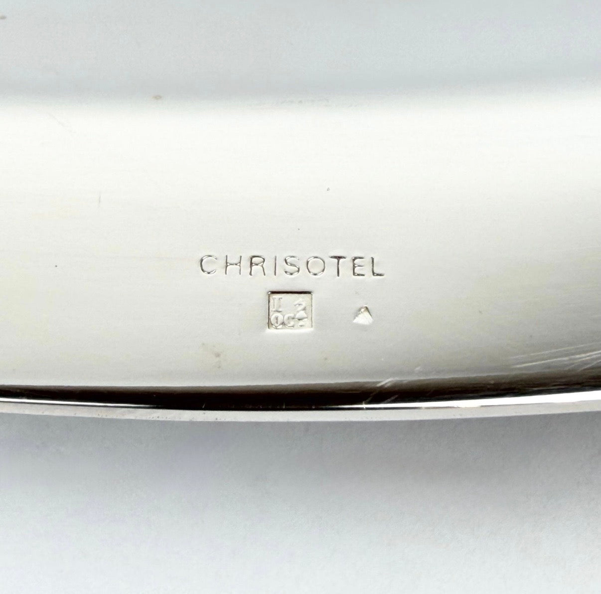 Large Christofle Chrisotel silver-plated serving dish, France