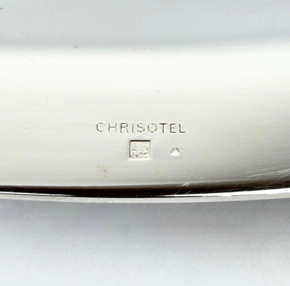 Large Christofle Chrisotel silver-plated serving dish, France