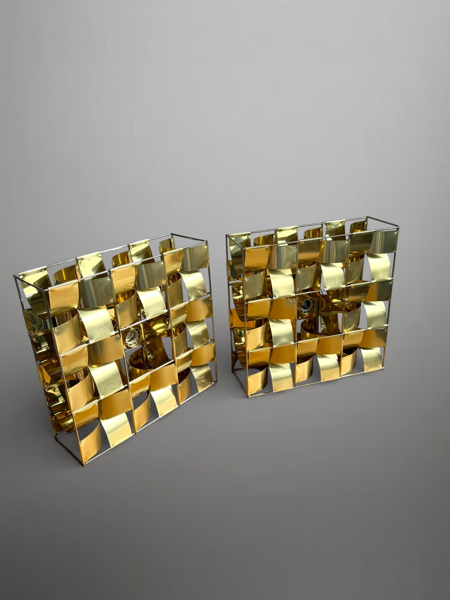 Pair of Atlas wall lights by Max Sauze, France