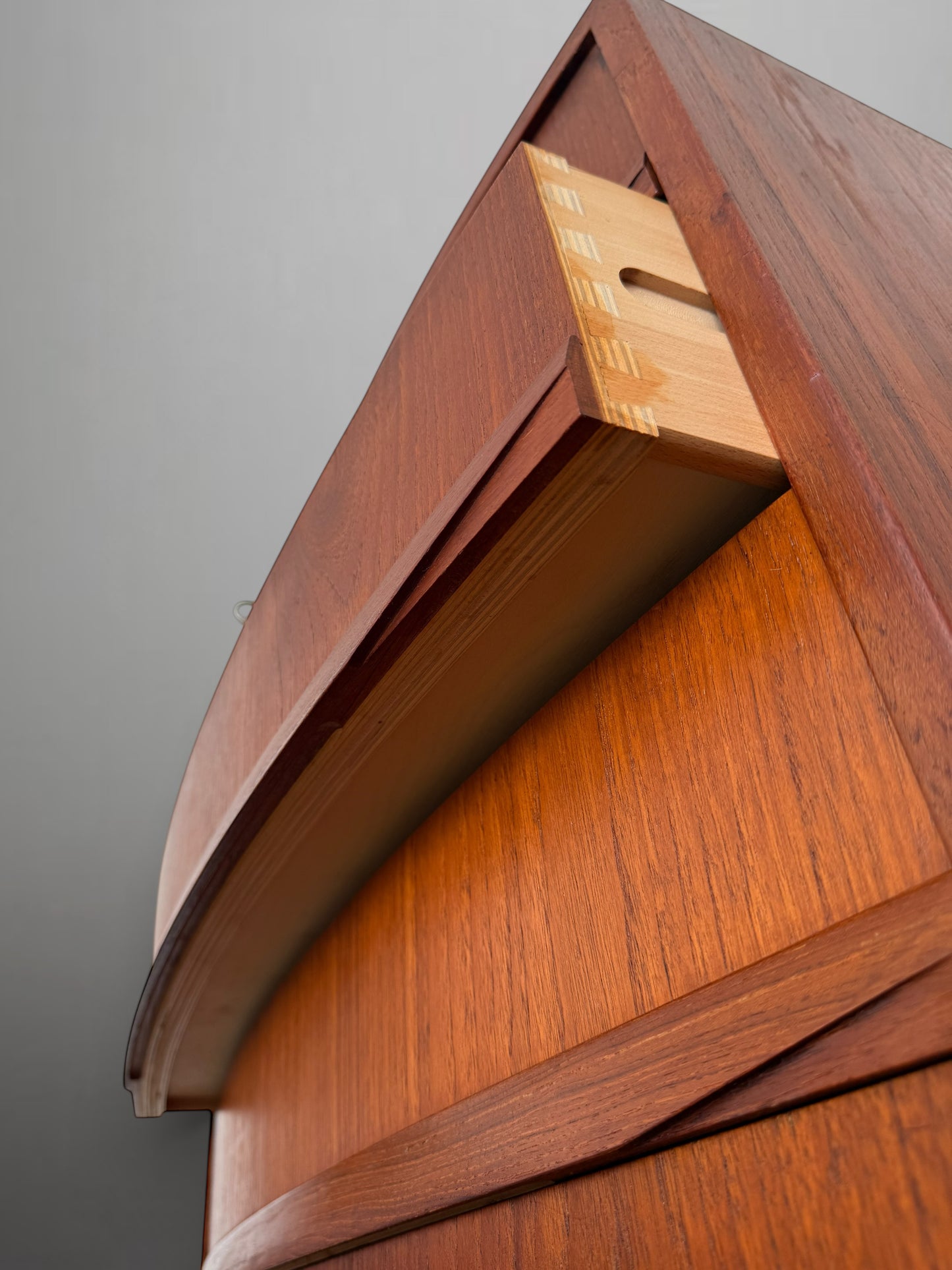 Scandinavian mid-century teak chest of drawers