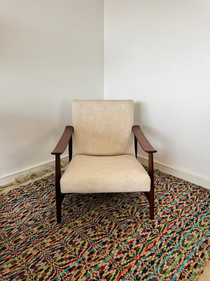 Scandinavian Teak Lounge Chair – Mid-Century Modern