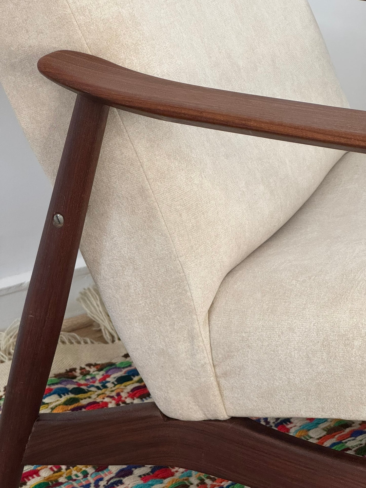 Scandinavian Teak Lounge Chair – Mid-Century Modern
