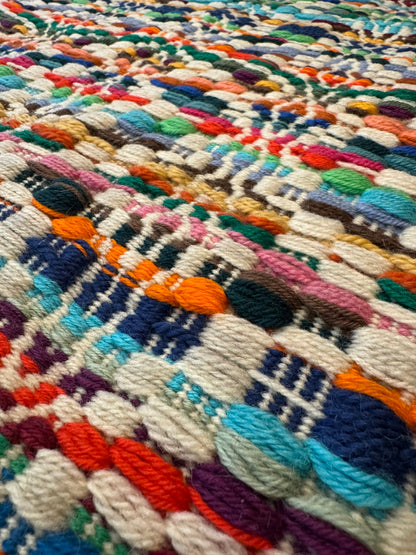 Vintage Wool Rug – Multicolour, Scandinavian Style, 1970s