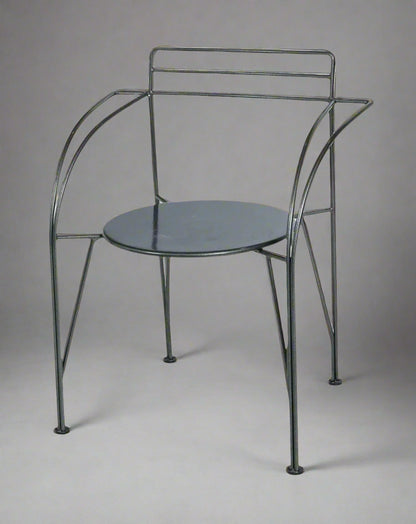 Lune d’Argent Armchair by Pascal Mourgue for Fermob – Gray Lacquered Metal
