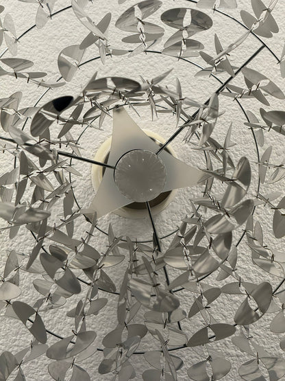 Space Age Chandelier with Cascading Plastic Discs – Mid-Century Modern