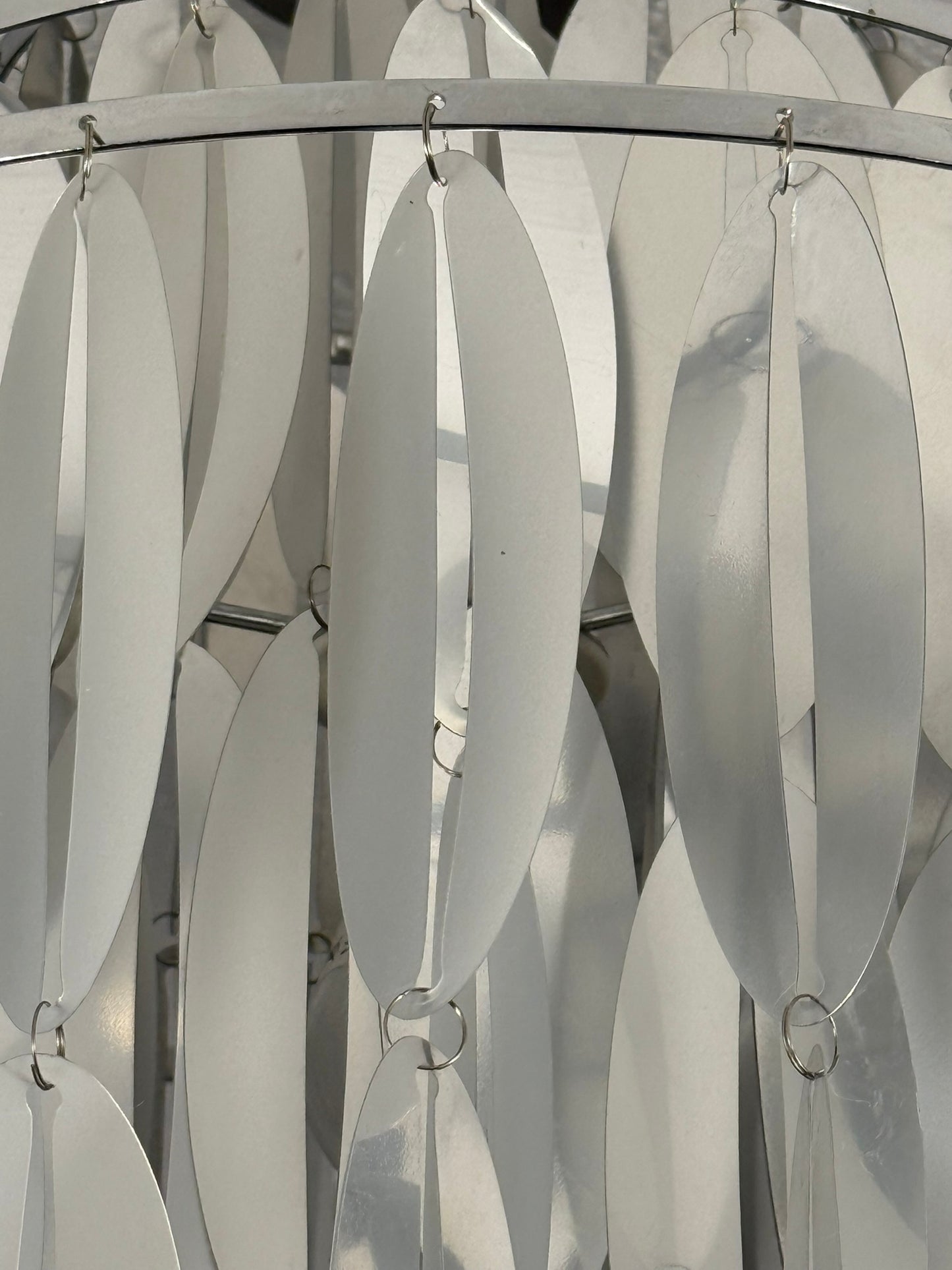Space Age Chandelier with Cascading Plastic Discs – Mid-Century Modern