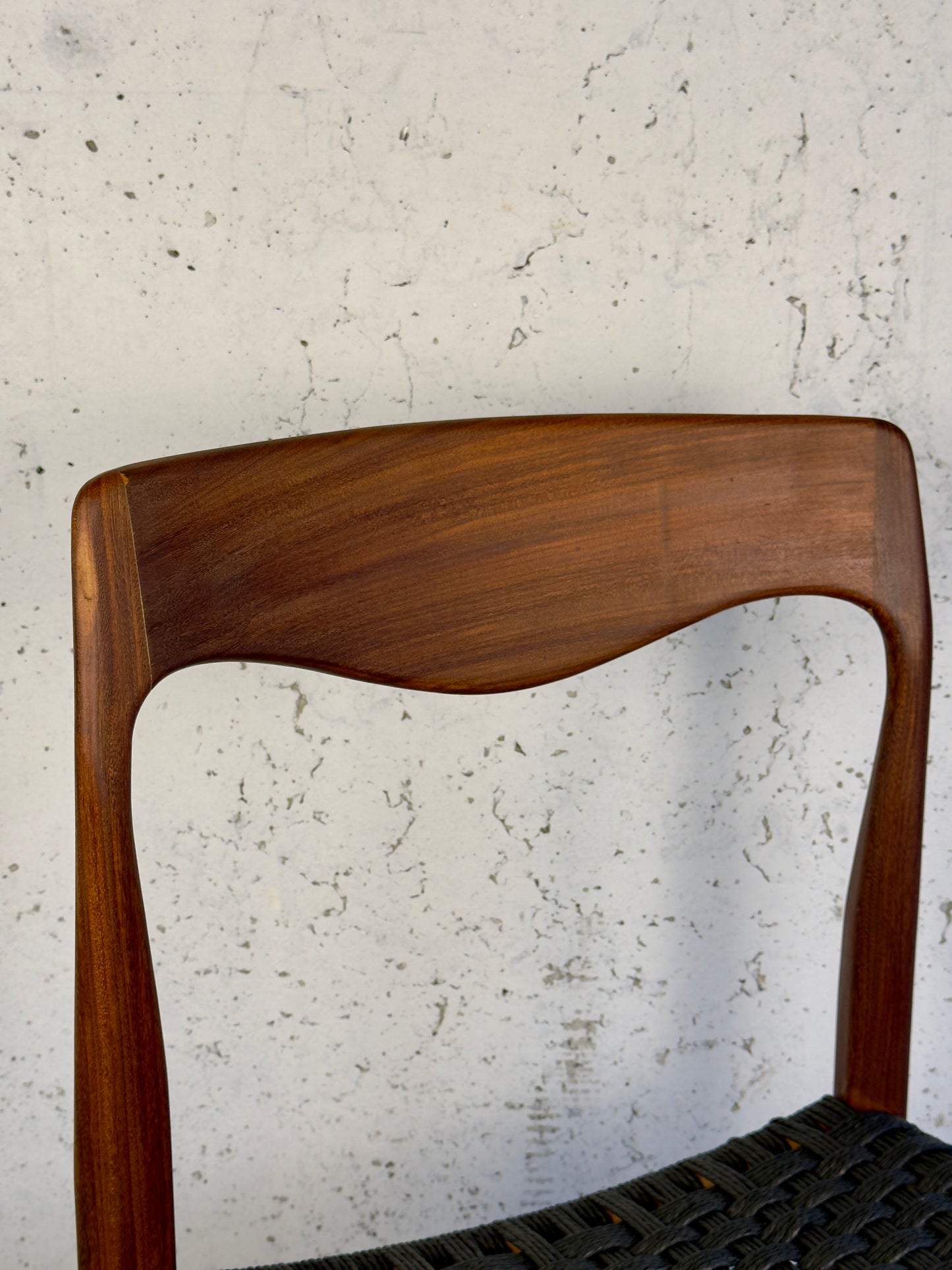 Dining Chair by Niels Otto Møller – Teak & Black Danish Cord, Denmark, 1960s