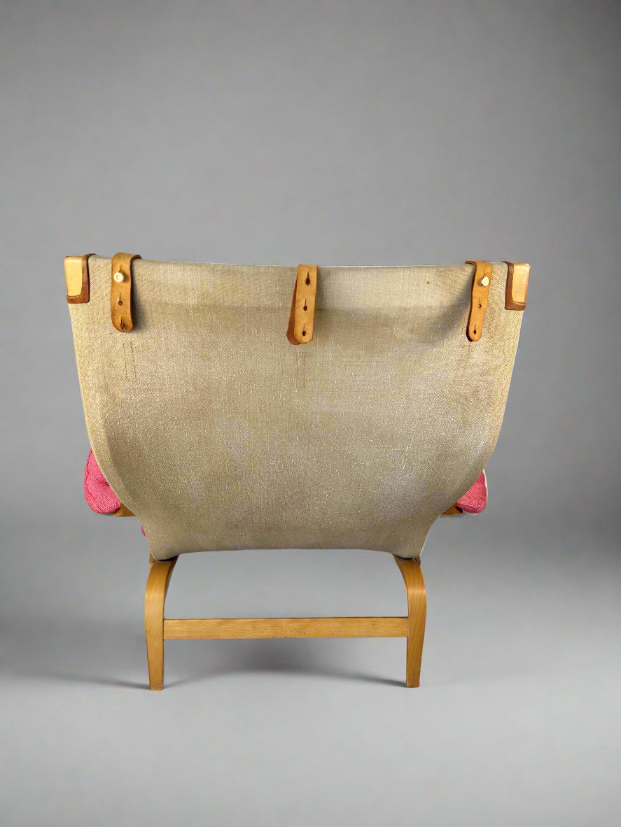 Pernilla Armchair by Bruno Mathsson for DUX – Pink Upholstery, 1970s–1980s