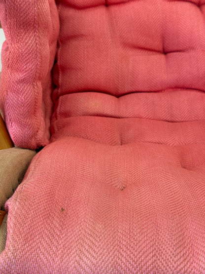 Pernilla Armchair by Bruno Mathsson for DUX – Pink Upholstery, 1970s–1980s