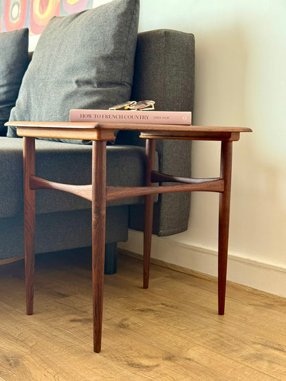 Scandinavian Rosewood Side Table – Denmark, 1960s–70s
