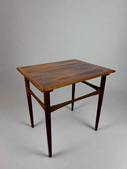 Scandinavian Rosewood Side Table – Denmark, 1960s–70s