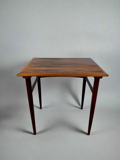 Scandinavian Rosewood Side Table – Denmark, 1960s–70s