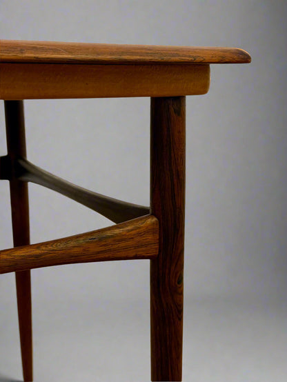 Scandinavian Rosewood Side Table – Denmark, 1960s–70s