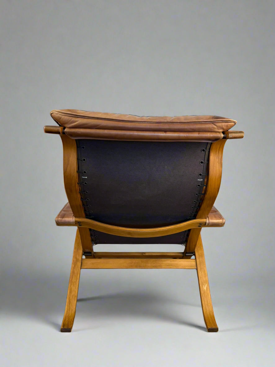 Vintage foldable lounge chair by Ingmar Relling for Westnofa