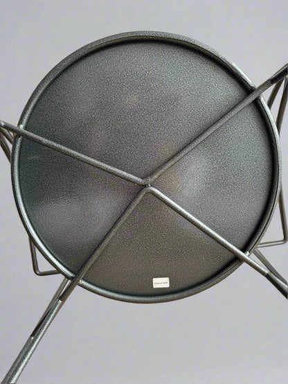 Lune d’Argent Armchair by Pascal Mourgue for Fermob – Gray Lacquered Metal